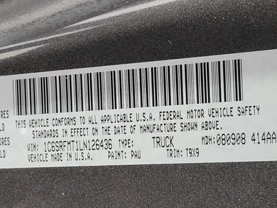 2020 RAM 1500 Lone Star 4x4 Crew Cab 6'4 Box