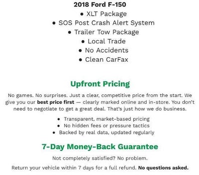 2018 Ford F-150 XLT 4WD SuperCrew 5.5' Box