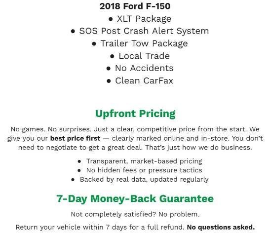 2018 Ford F-150 XLT 4WD SuperCrew 5.5' Box