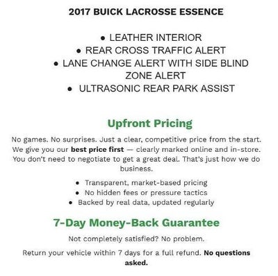 2017 Buick LaCrosse 4dr Sdn Essence FWD