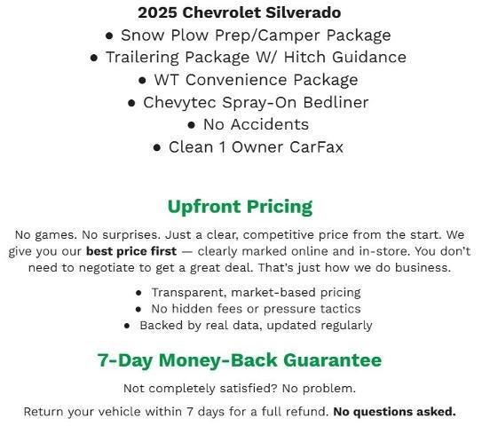 2025 Chevrolet Silverado 2500 HD 4WD Reg Cab 142 Work Truck