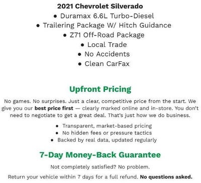2021 Chevrolet Silverado 2500 HD 4WD Crew Cab 159 High Country