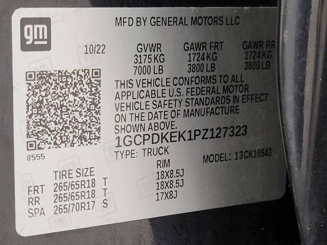 2023 Chevrolet Silverado 1500 4WD Crew Cab 147 LT w/2FL