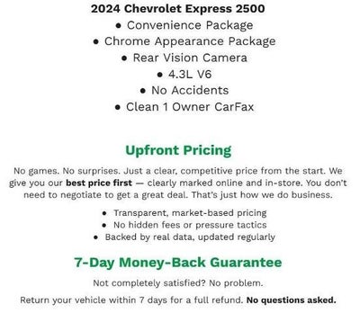 2024 Chevrolet Express Cargo 2500 RWD 2500 135