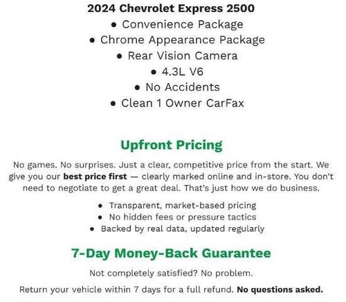 2024 Chevrolet Express Cargo 2500 RWD 2500 135