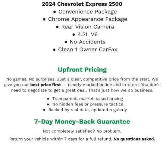 2024 Chevrolet Express Cargo 2500 RWD 2500 135