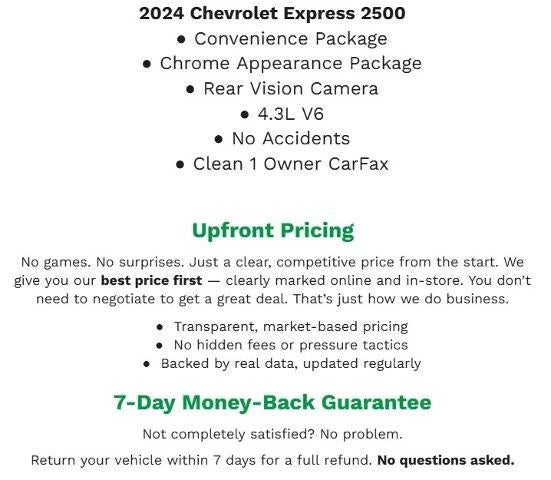 2024 Chevrolet Express Cargo 2500 RWD 2500 135