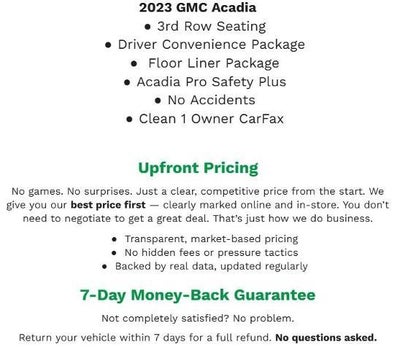 2023 GMC Acadia AWD 4dr SLE