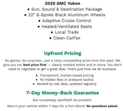 2020 GMC Yukon 4WD 4dr Denali