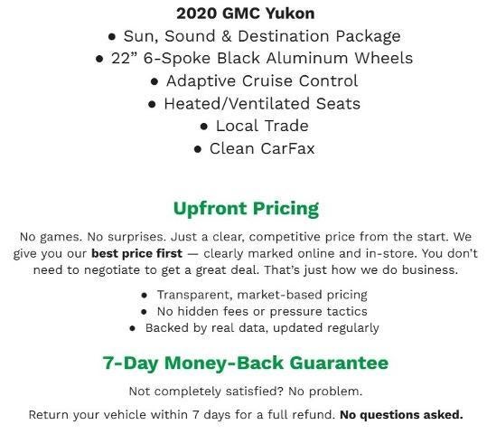 2020 GMC Yukon 4WD 4dr Denali