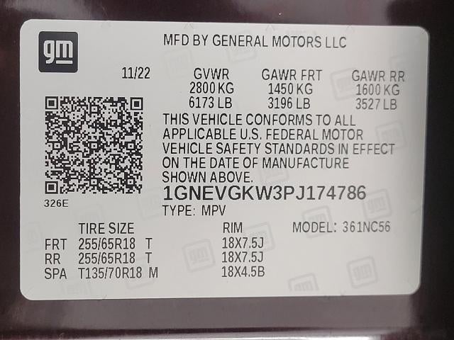 2023 Chevrolet Traverse AWD 4dr LT Cloth w/1LT