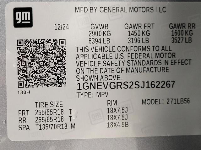 2025 Chevrolet Traverse AWD 4dr LT w/2LT