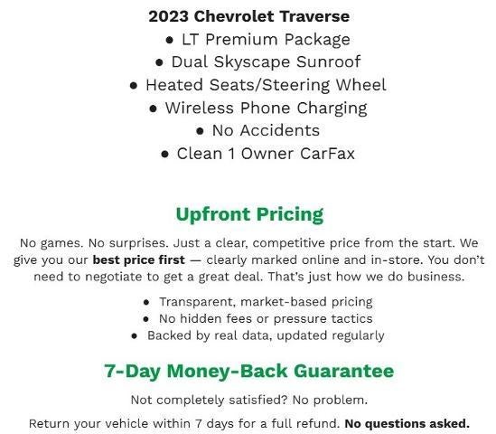 2023 Chevrolet Traverse AWD 4dr LT Leather
