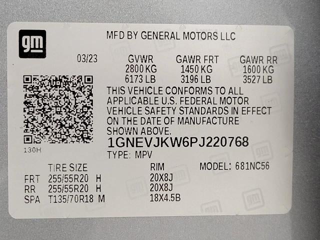 2023 Chevrolet Traverse AWD 4dr RS