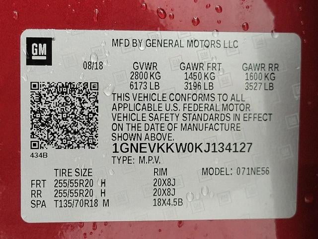 2019 Chevrolet Traverse AWD 4dr Premier w/1LZ