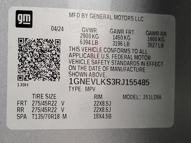 2024 Chevrolet Traverse 4dr RS w/2RS