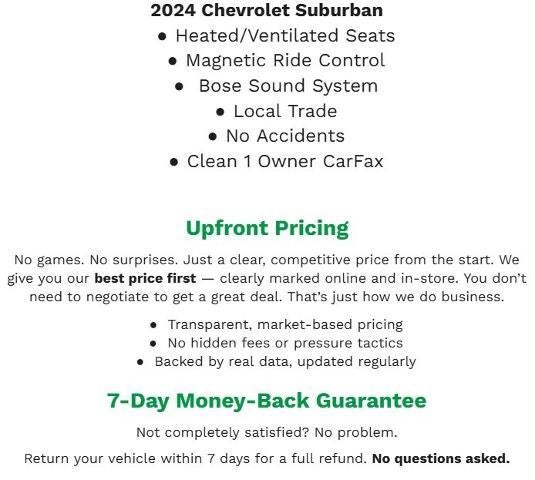 2024 Chevrolet Suburban 4WD 4dr High Country
