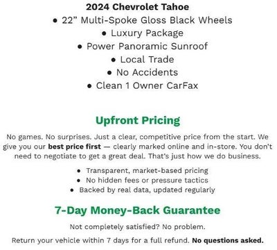 2024 Chevrolet Tahoe 4WD 4dr RST