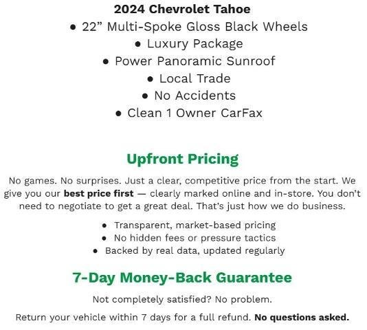 2024 Chevrolet Tahoe 4WD 4dr RST