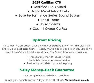 2025 Cadillac XT6 AWD 4dr Sport