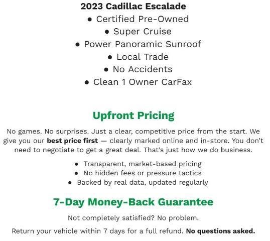 2023 Cadillac Escalade ESV 4WD 4dr Premium Luxury