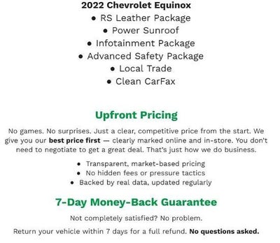 2022 Chevrolet Equinox AWD 4dr RS