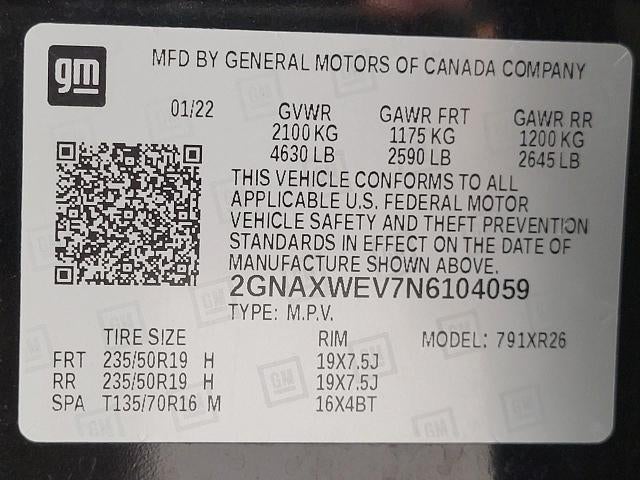 2022 Chevrolet Equinox AWD 4dr RS