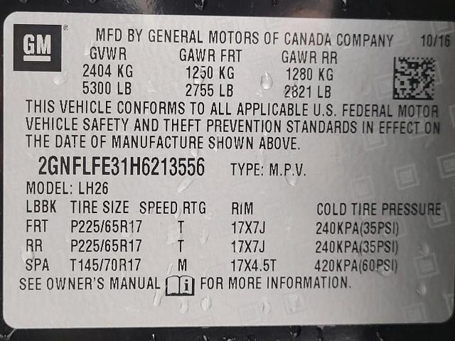 2017 Chevrolet Equinox AWD 4dr LT w/1LT