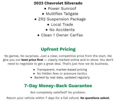 2023 Chevrolet Silverado 1500 4WD Crew Cab 147 ZR2