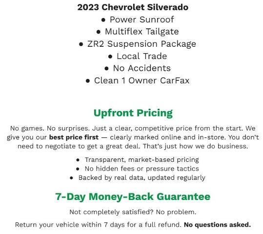2023 Chevrolet Silverado 1500 4WD Crew Cab 147 ZR2