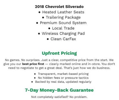 2018 Chevrolet Silverado 1500 4WD Crew Cab 143.5 High Country