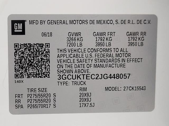 2018 Chevrolet Silverado 1500 4WD Crew Cab 143.5 High Country