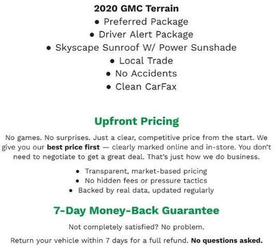 2020 GMC Terrain AWD 4dr SLT