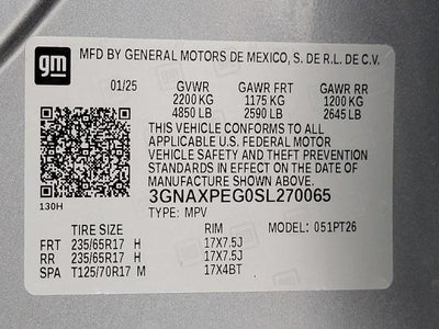 2025 Chevrolet Equinox AWD 4dr LT w/2LT