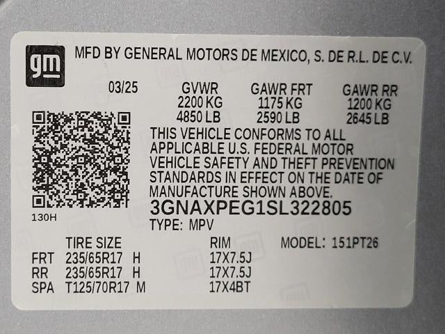 2025 Chevrolet Equinox AWD 4dr LT w/2LT