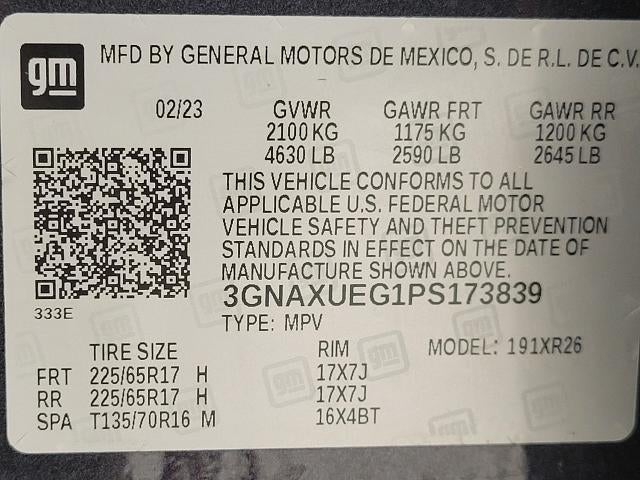 2023 Chevrolet Equinox AWD 4dr LT w/1LT