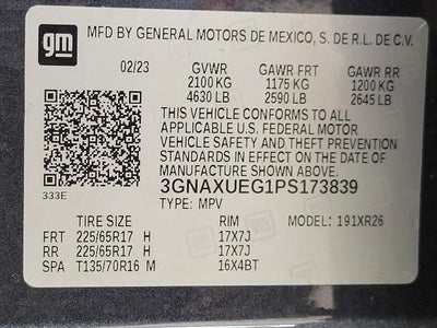 2023 Chevrolet Equinox AWD 4dr LT w/1LT