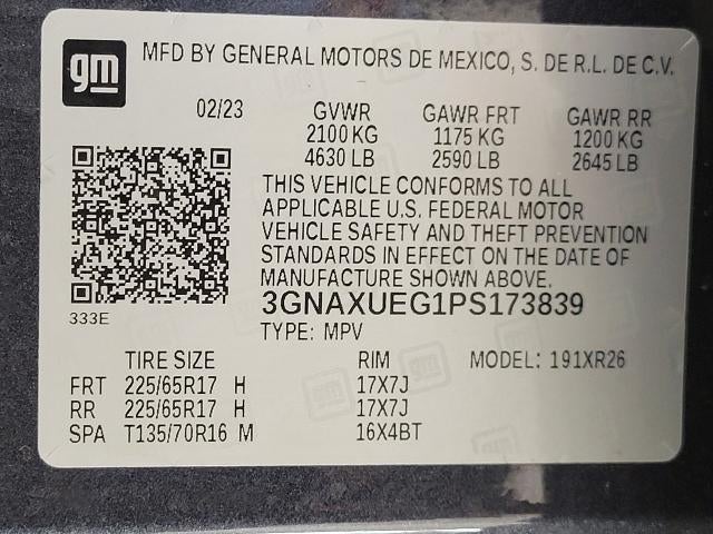 2023 Chevrolet Equinox AWD 4dr LT w/1LT