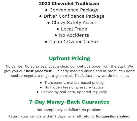 2023 Chevrolet Trailblazer FWD 4dr ACTIV