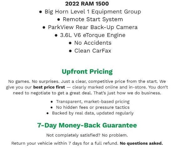 2022 RAM 1500 Big Horn