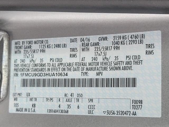 2017 Ford Escape SE