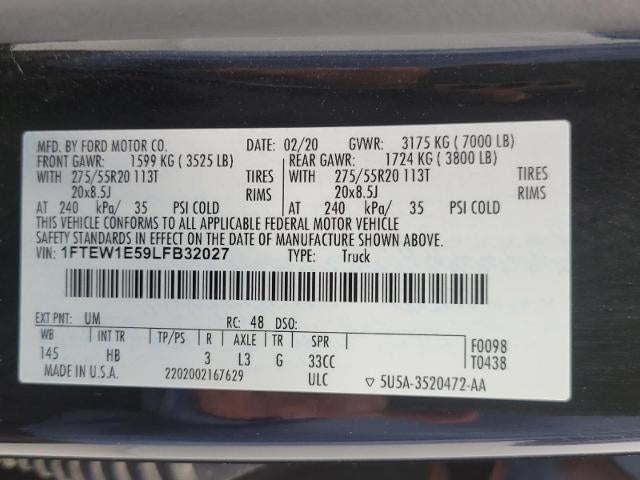 2020 Ford F-150 LARIAT