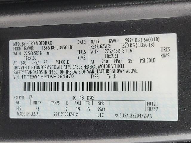 2019 Ford F-150 XLT
