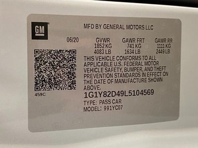 2020 Chevrolet Corvette Stingray 3LT