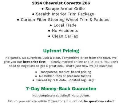 2024 Chevrolet Corvette Z06 3LZ