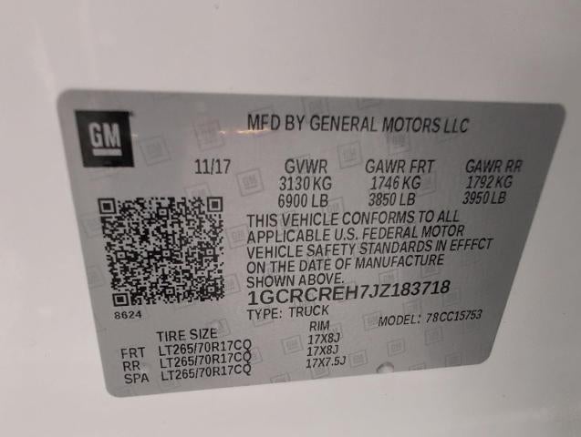 2018 Chevrolet Silverado 1500 LT