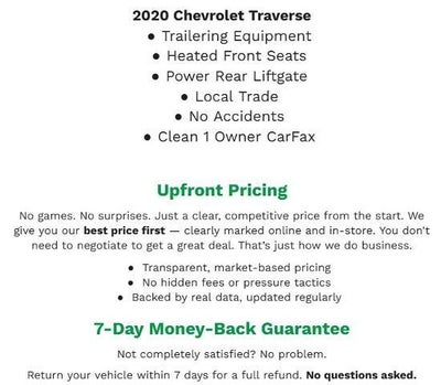 2020 Chevrolet Traverse LT Cloth