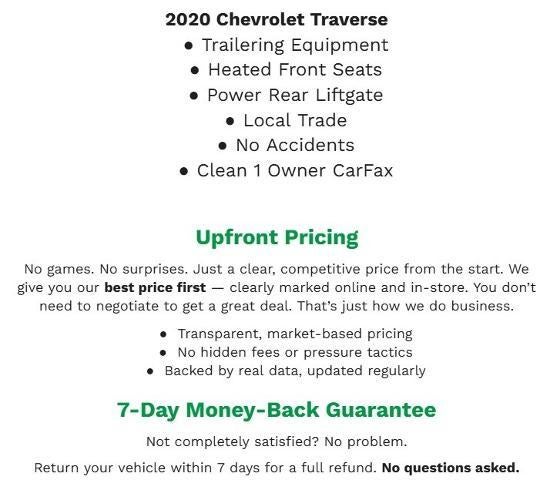 2020 Chevrolet Traverse LT Cloth