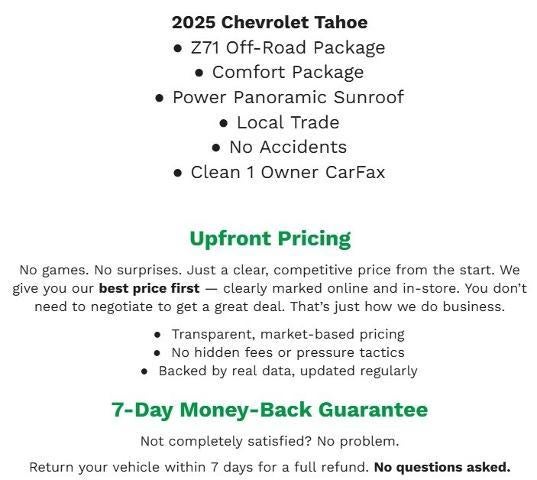 2025 Chevrolet Tahoe Z71