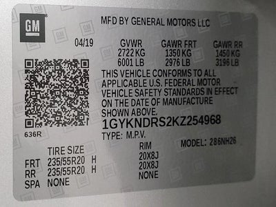 2019 Cadillac XT5 Luxury AWD